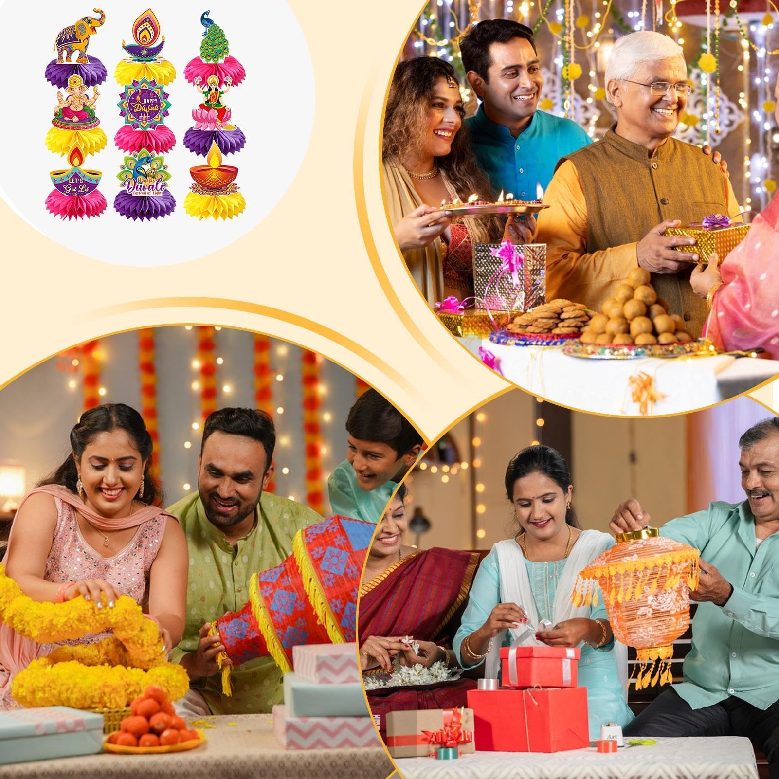 Pagine da colorare Diwali per bambini - 10 pagine - Artigianato Diwali per bambini - Indiano dell'Asia meridionale - Festival delle luci - Attività Diwali di Bollywood - Italia