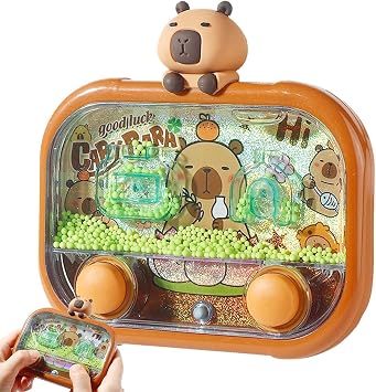 Water Games for Kids Two-Button Bead Toss Toy | with LED Light Water Bead Game for Boys Girls Youth Adult Student Travel School Birthday