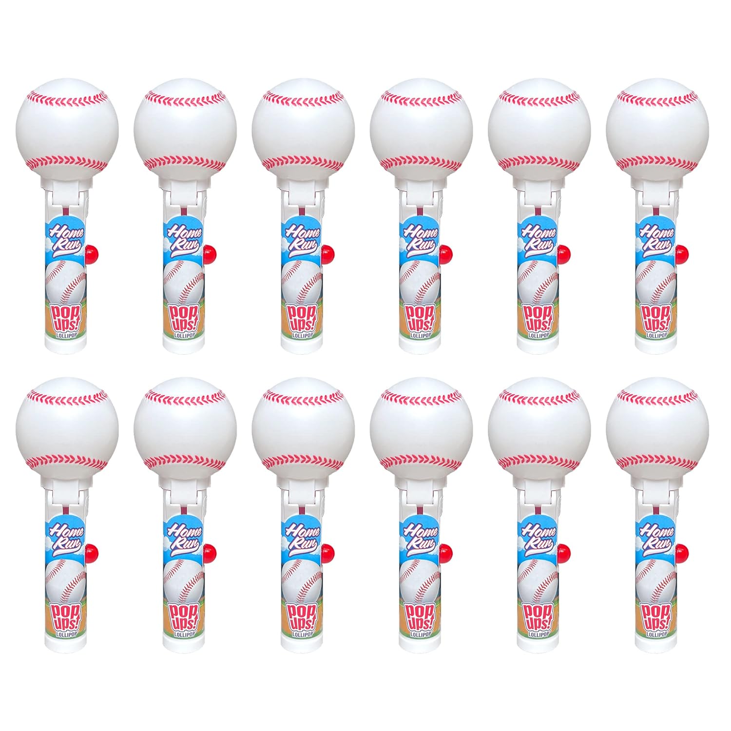 Pop Ups! Baseball Lollipop Holder 12 Chupa Chups