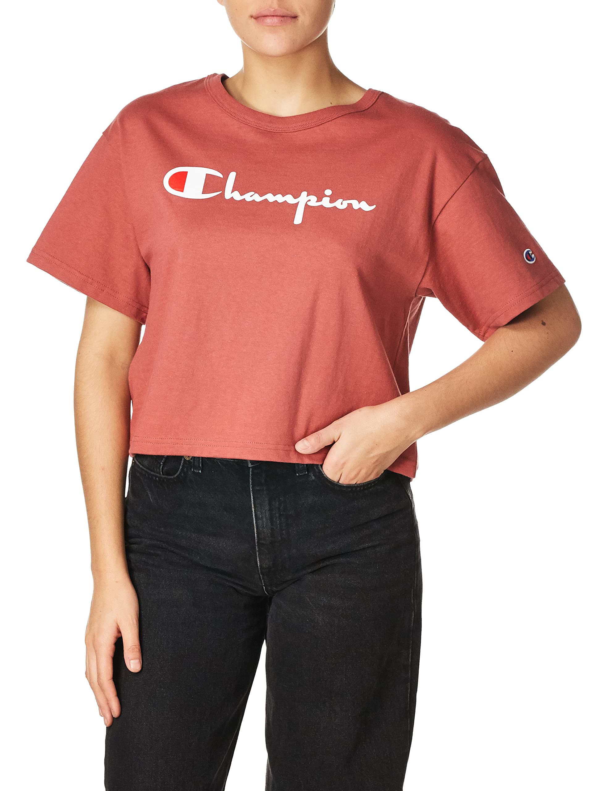 Champion Women's Heritage Cropped tee Camiseta para Mujer