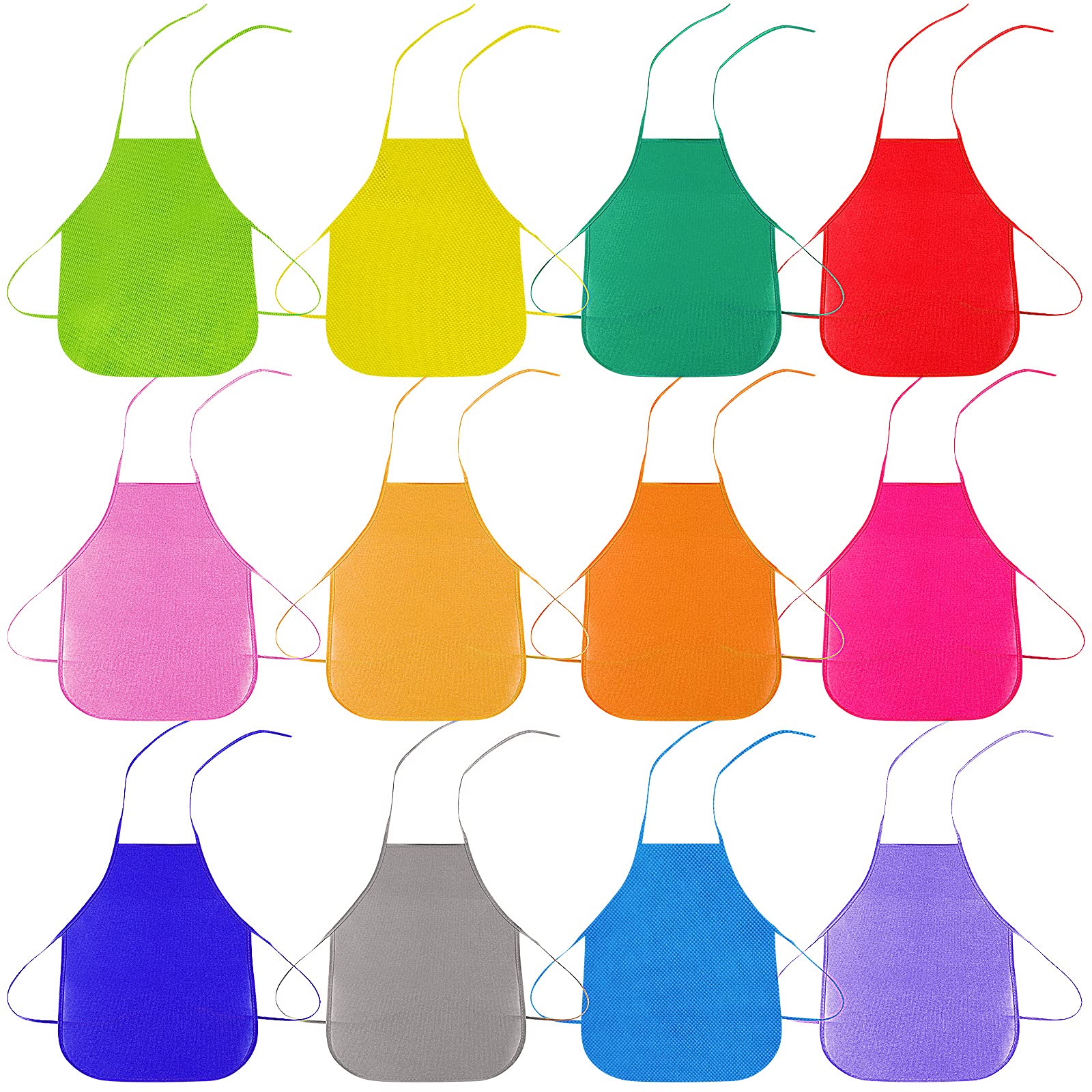 Children's Artists Fabric Aprons,12 Colors Kids Artist Aprons,Non Woven Artist Apron For Kid,Children Painting Aprons,Kids Art Smocks for Classroom,