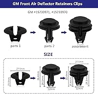 Vista 4 de Clips de plástico para automóvil, remaches para parachoques, 800 unidades, kit de sujetadores de árbol de Navidad para automóvil, tamaños más