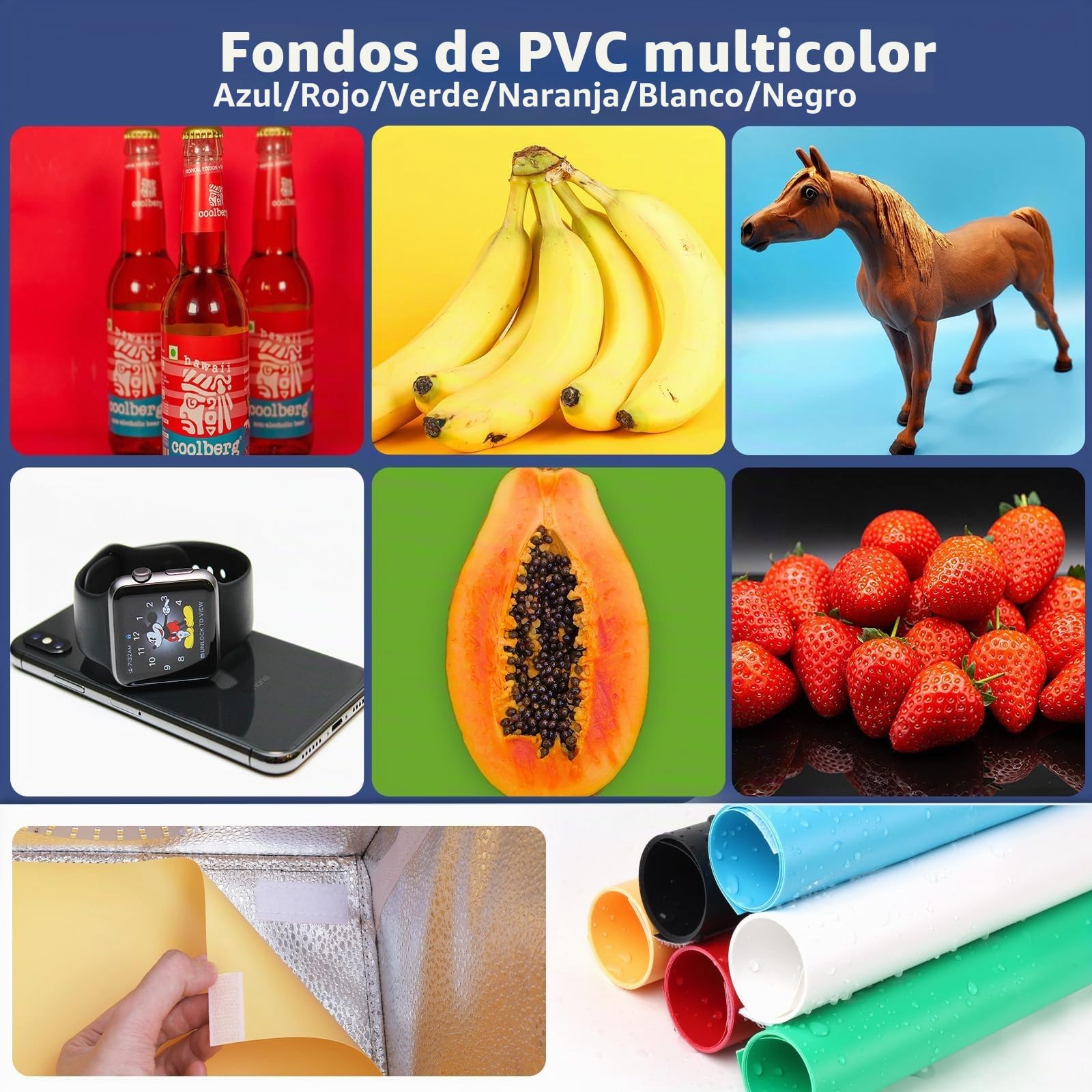 Caja de Luz Profesional 40x40cm Compatible con USB-C, Versión Mejorada 18W 180 Leds Dimmables (CRI>97), 6 Fondos, 3 Modos de Luz – Estudio Fotográfico Plegable para Fotos de Productos, Joyas