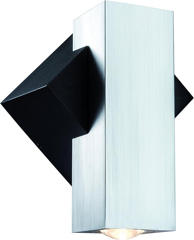 Paulmann Paulmann wandmontage lamp Special Line Flame hoekig LED, aluminium geb./zwart, 1x3,2W