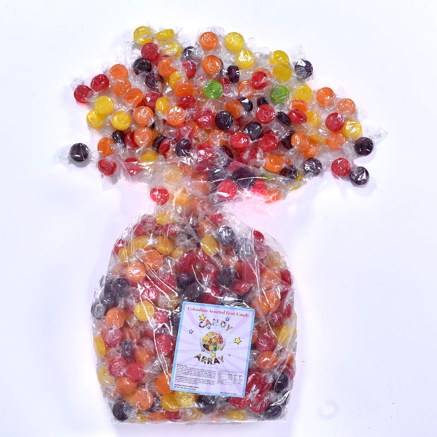 Buy Assorted Fruit Flavored Hard Candy, 5 Lb Individually Wrapped Bulk