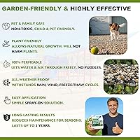 Vista 3 de Pegamento transparente de mantillo de 34 onzas para paisajismo, pegamento de roca fuerte para paisajismo, adhesivo de anclaje para todo