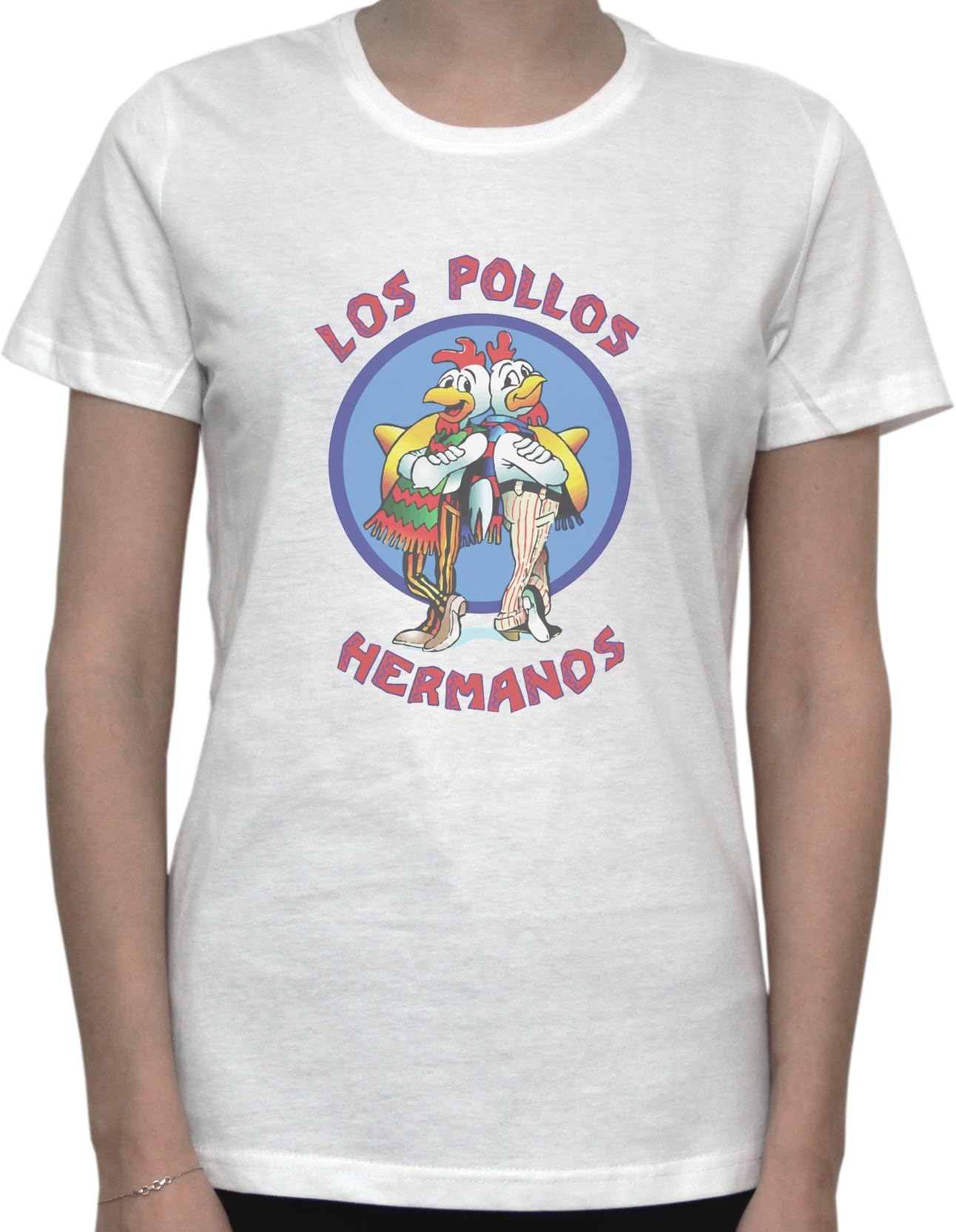 Dream Drunk Los Pollos Hermanos Logo Women's T-Shirt X-Large White