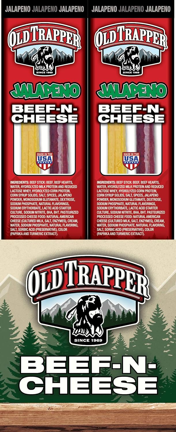 Old Trapper Jalapeno BeefNCheese Traditional Style Real