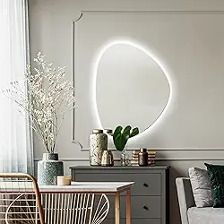 Espelho Orgânico 70x58 com Led fonte Bivolt