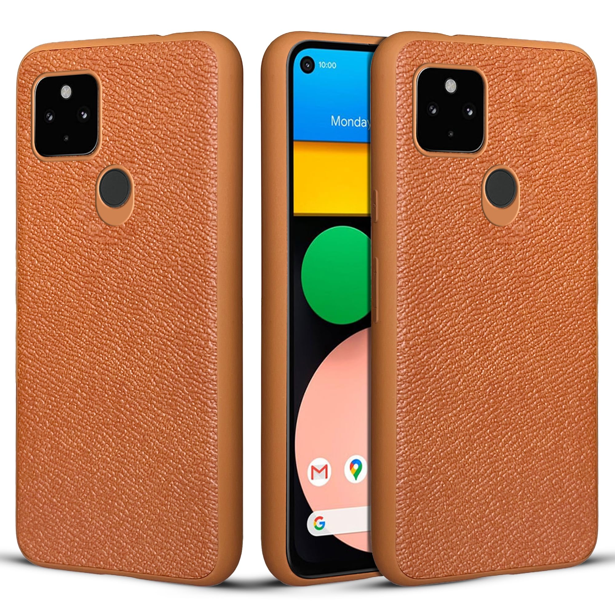 Mr. Case Synthetic Leather Back Cover Case for Google Pixel 4A 5G | Shockproof Protective Cover -Brown (B0CG6CCJ33) Amazon Price History, Amazon Price Tracker