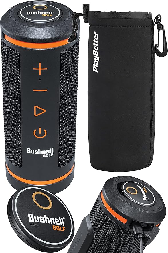 Bushnell Wingman GPS Golf Speaker Bundle Music & Audible