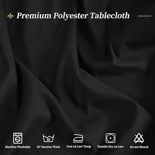 Miniatura 120 de Paquete de 4 manteles redondos blancos de 120 pulgadas – Mantel circular de poliéster para mesa redonda, resistente a las manchas y a las arrugas