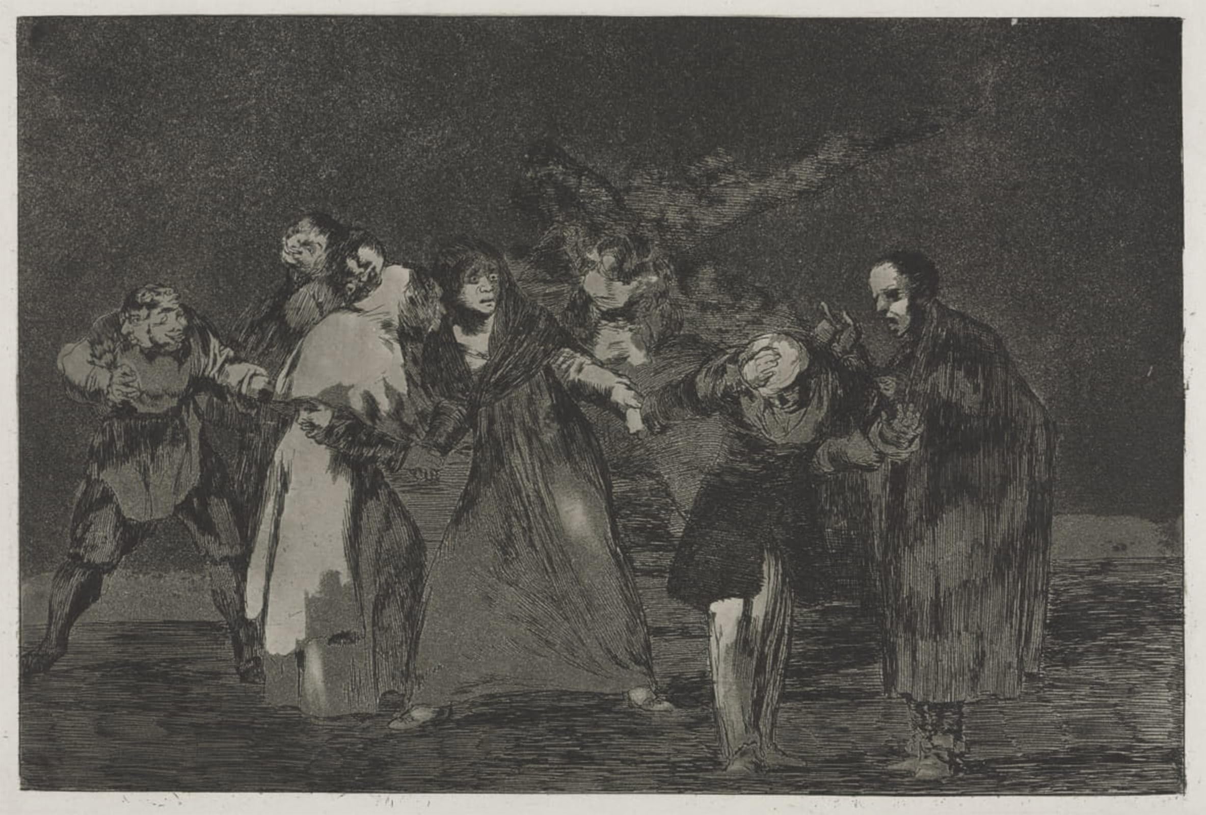POSTERIIk Vintage Art Print Images Pictures Print the Proverbs Wounds Heal Quicker Than Hasty Words by Francisco De Goya Modern Colour Posters for Office Home Decor 60x90cm