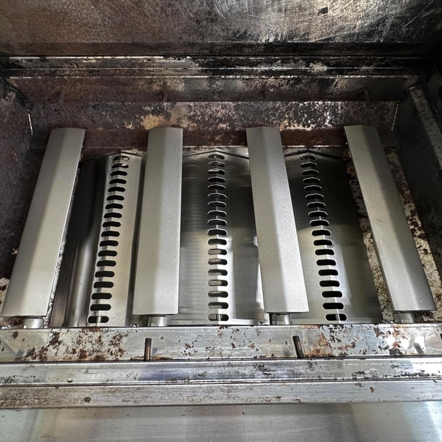 15 13/16" Cast 304 Stainless Steel Burner for Jenn Air Grill Parts 720-0061 720-0062 720-0138 720-0164 720-0165 720-0026 Grill Replacement Parts for Jenn Air, Glen Canyon, Nexgrill, 4 Pack