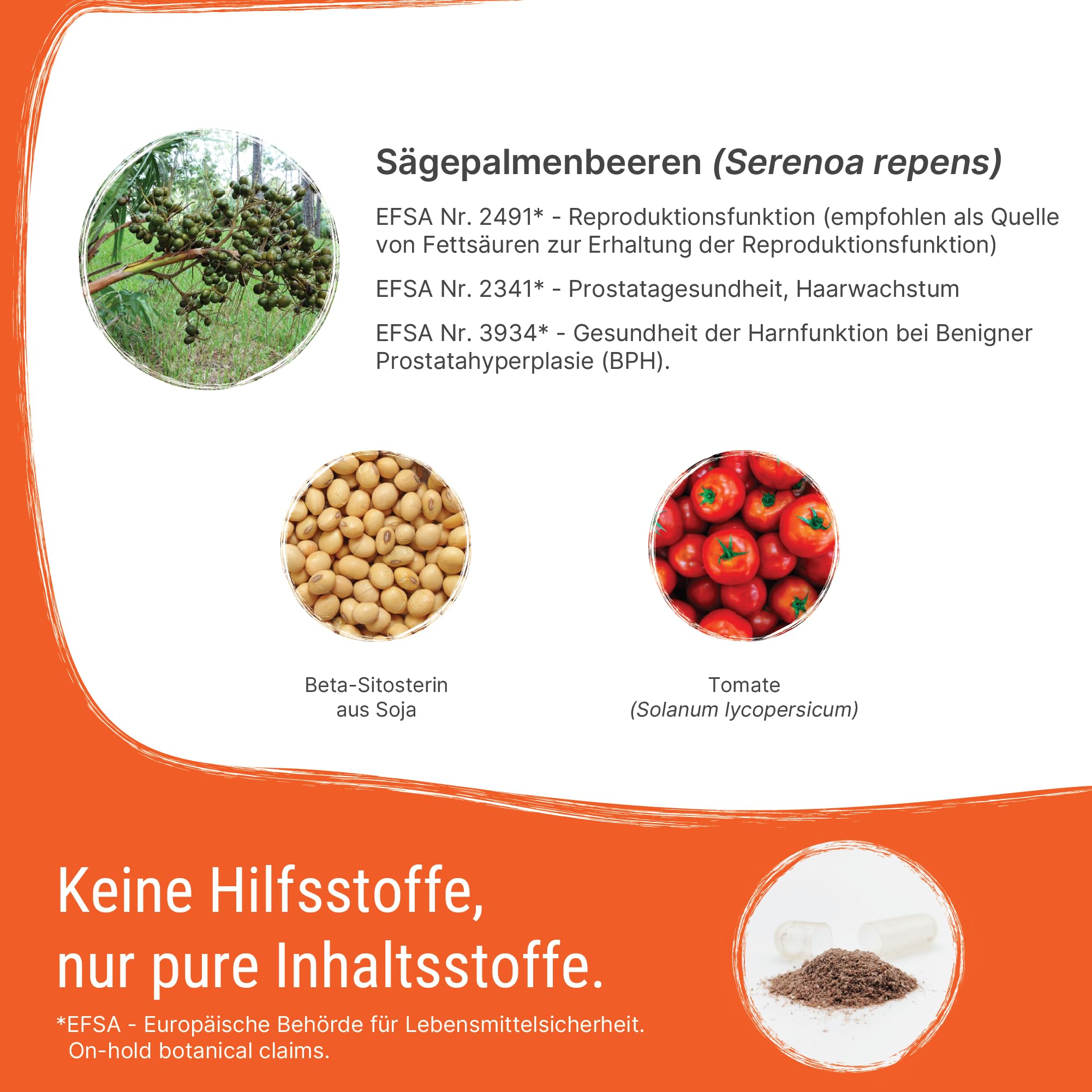 Prosta+ Komplex, 120 Kapseln, mit Sägepalmenbeeren, Tomate, Beta-Sitosterol, Selen und Zink
