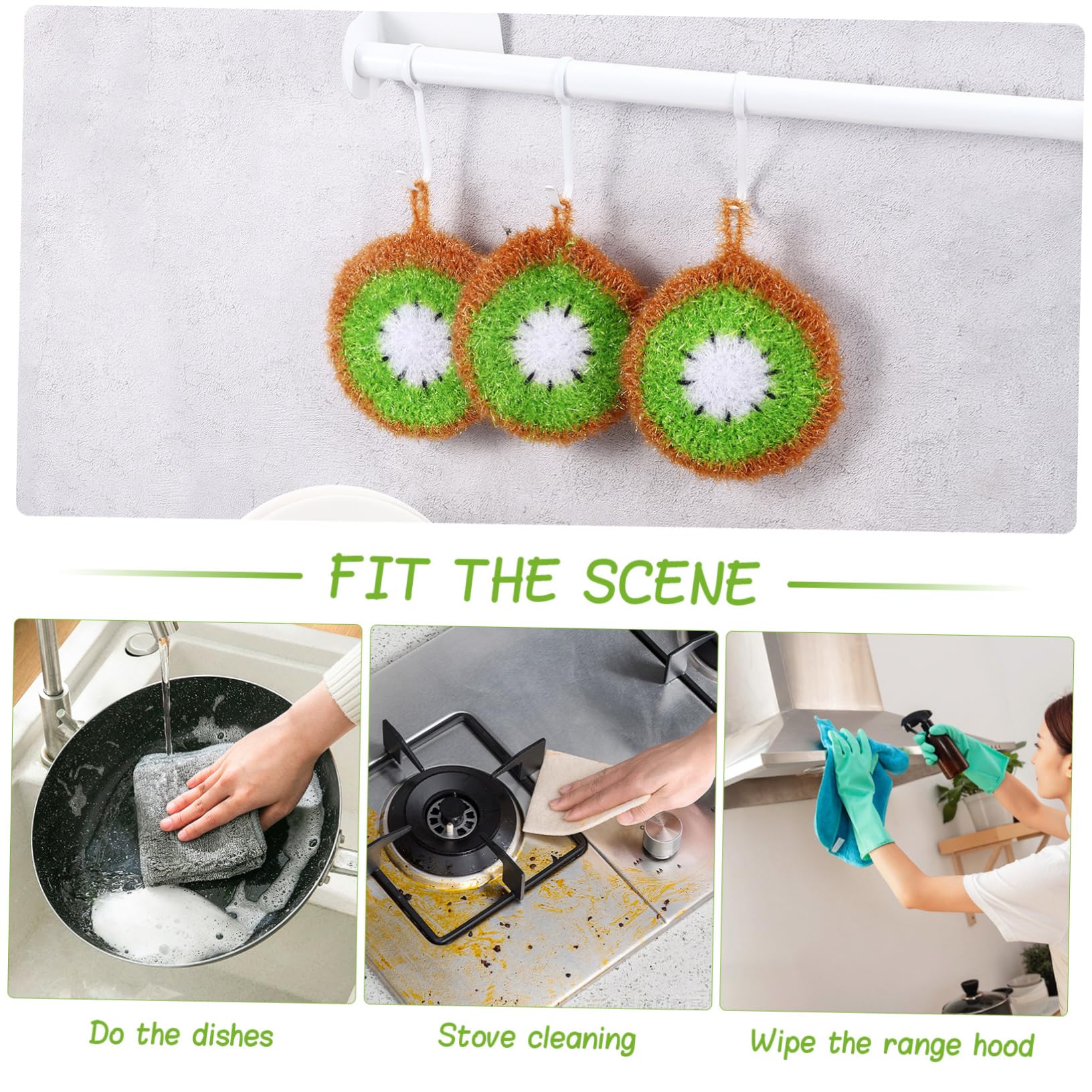 Alipis 15 Piezas paño de Cocina de acrílico Limpiador de Platos fregadora de Limpieza arrumação cozinha Accesorios cocinita Esponja Limpieza Esponja para Platos domésticos paño de Lavado
