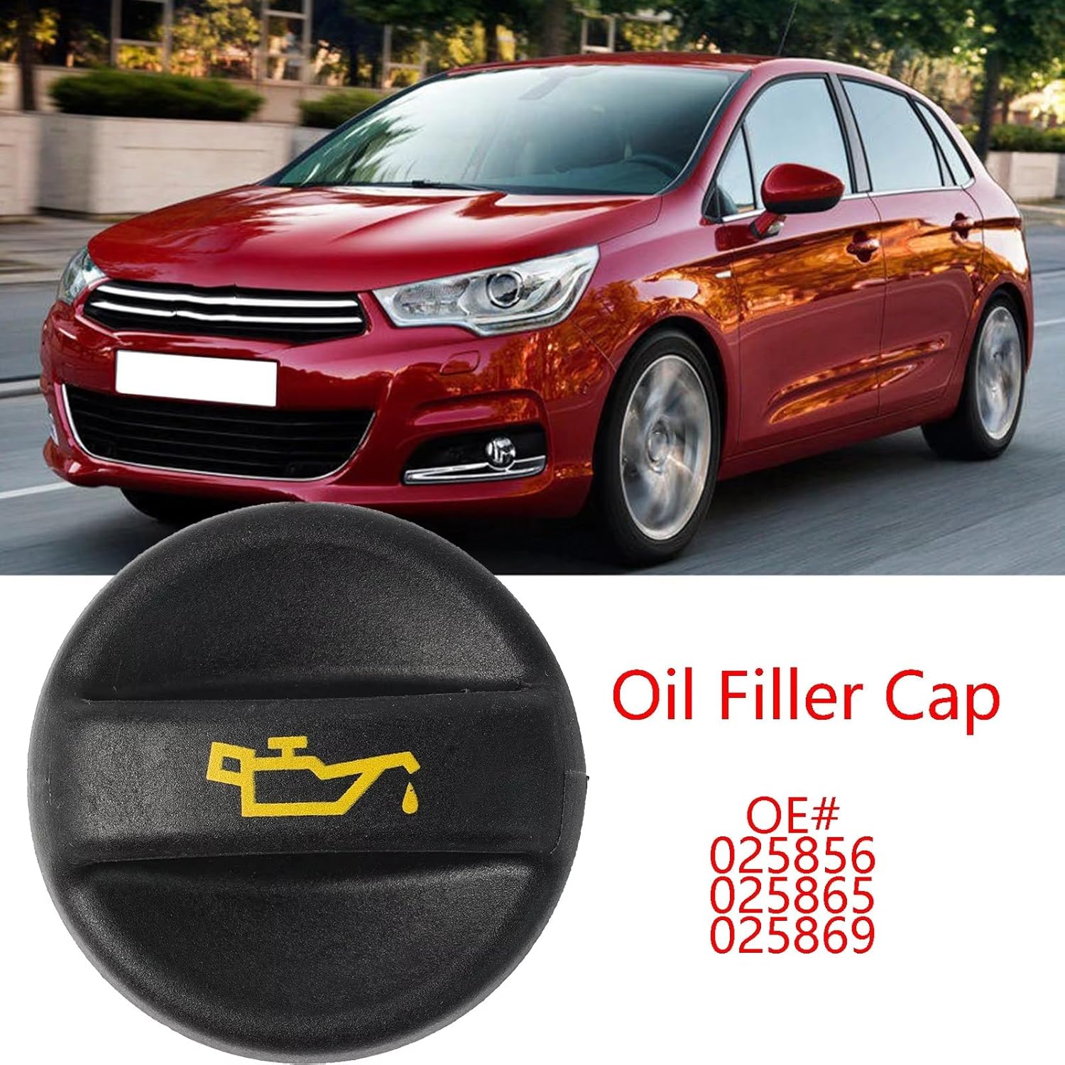 Engine Oil Cap For CitrOEn For Berlingo 1996 1997 1998 1999 2000 2001 2002 2003 2004 2005-2014 Car Engine Oil Tank Filler Cap Cover 025856 025865 025869