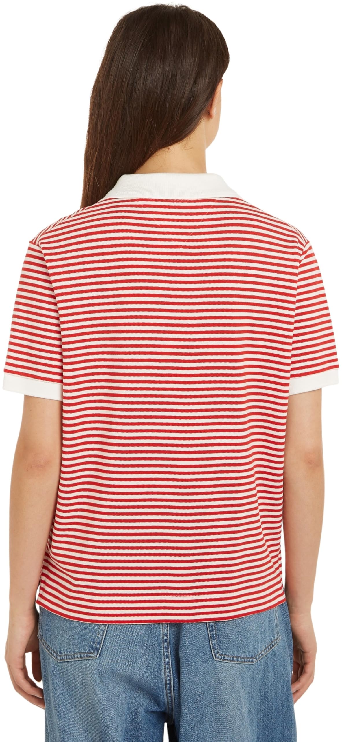 Tommy Hilfiger Mujer Polo de Manga Corta Regular Fit