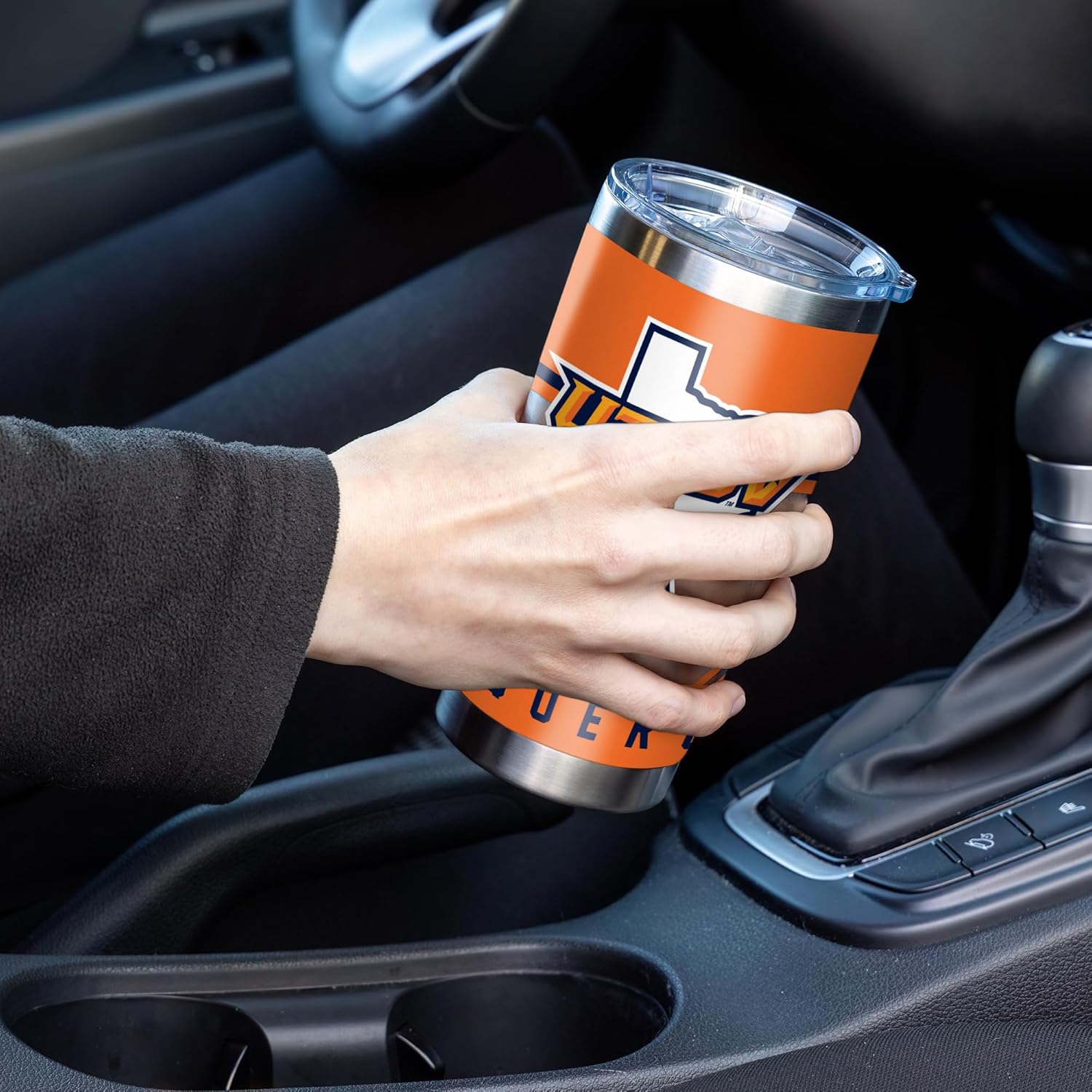 Rico Industries NCAA Texas-Rio Grande Valley Vaqueros Standard 20oz Stainless Steel Tumbler with Lid - Great For Coffee, Tea, Water or Cocktails - Image 3