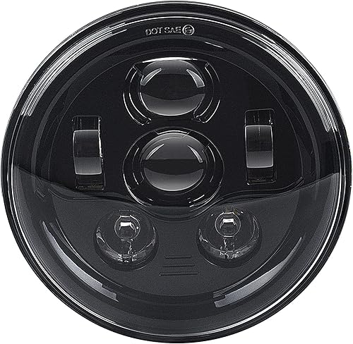 Tugwuetlwu Faro LED de 7 pulgadas para motocicleta compatible con Harley Davidson Street Glide Road King Electra Glide Fat Boy Heritage Softail