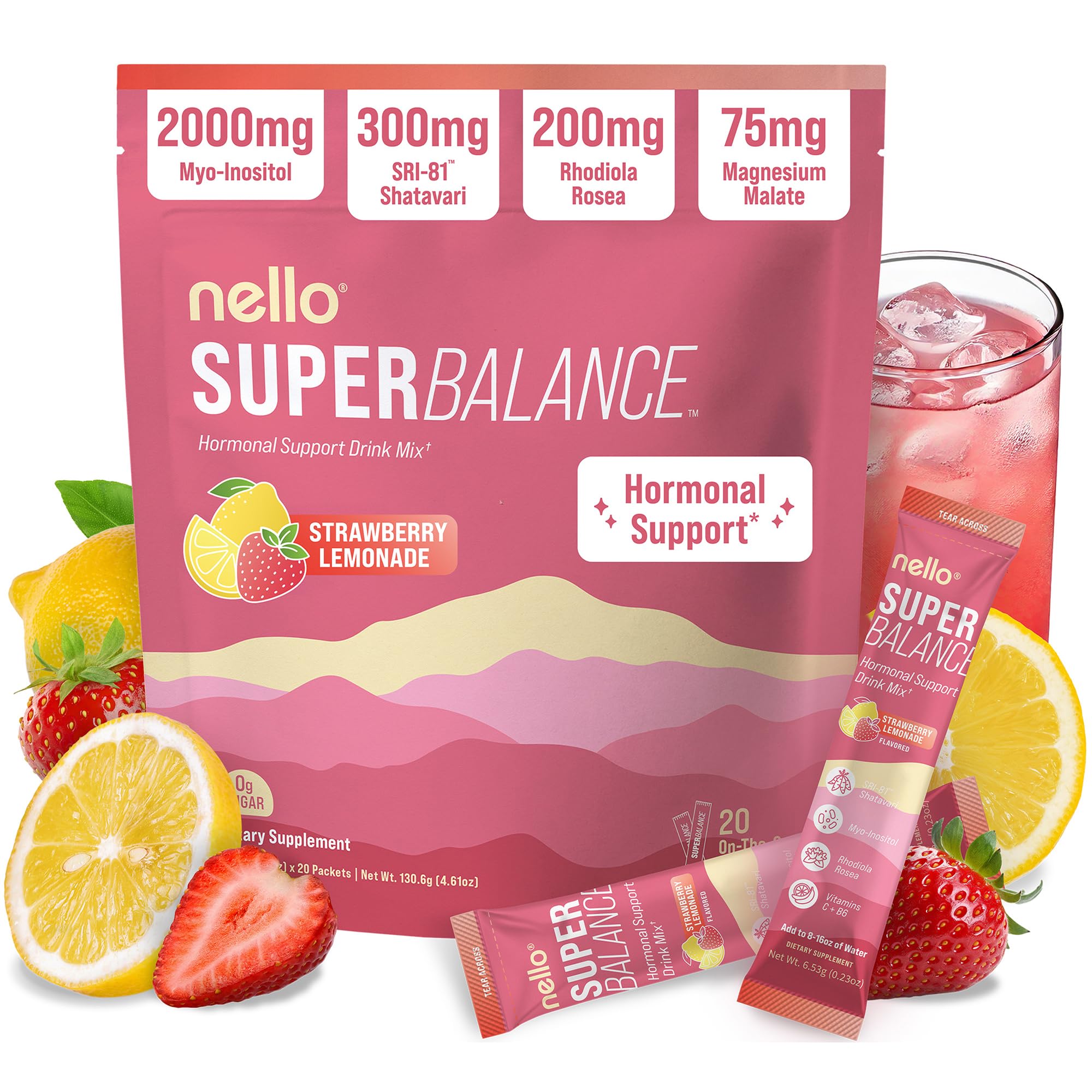 Amazon.com: Nello Superbalance Hormonal Support Drink Mix, SRI-81