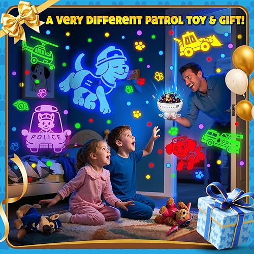 Miniatura 5 de Juguetes para niños, proyector para cachorros, 30 sonidos relajantes+3 diapositivas, máquina de sonido para bebés, proyector para niños, 13