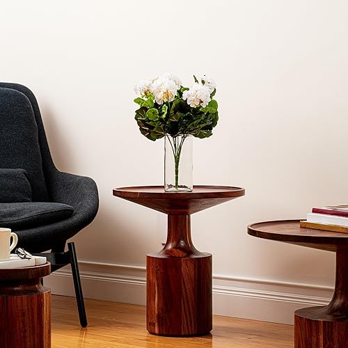 Miniatura 2 de Vickerman Arbusto de geranio sintético blanco realista de 18 pulgadas, paquete de 4 unidades de 18 pulgadas de alto. - Bajo mantenimiento, fácil de