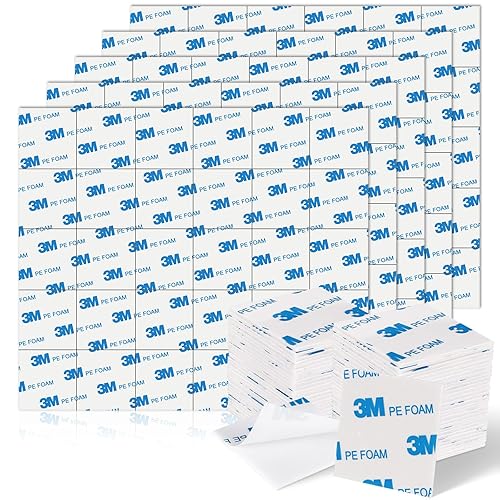 UPINS Paquete de 150 cintas de espuma de doble cara, almohadillas de espuma de doble cara fuertes para manualidades, cinta de espuma de montaje