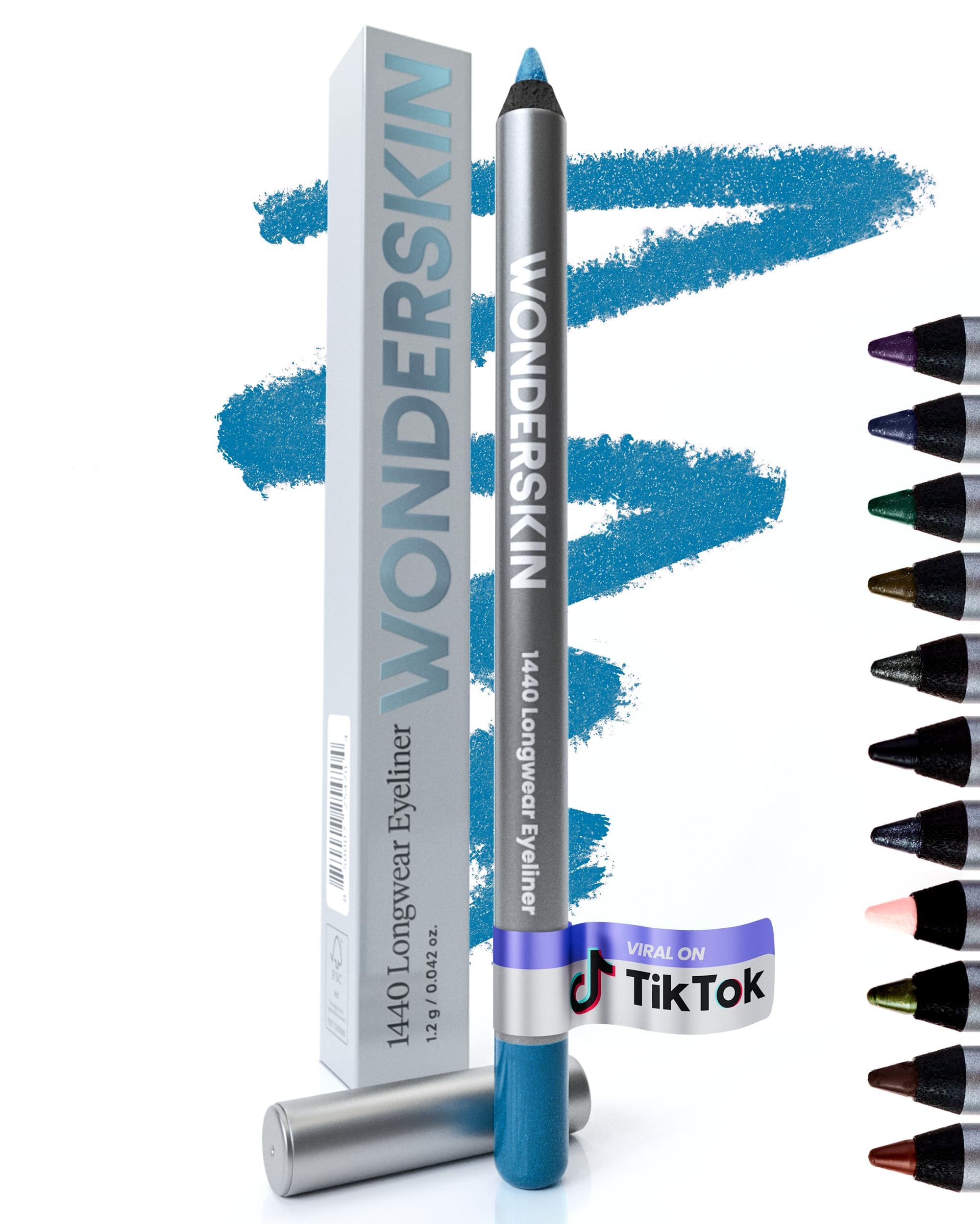 Wonderskin 1440 Langhaftender Eyeliner, Eyeliner-Stifte, Wasserfester Augenstift, Langlebiger Und Wischfester Kajalstift