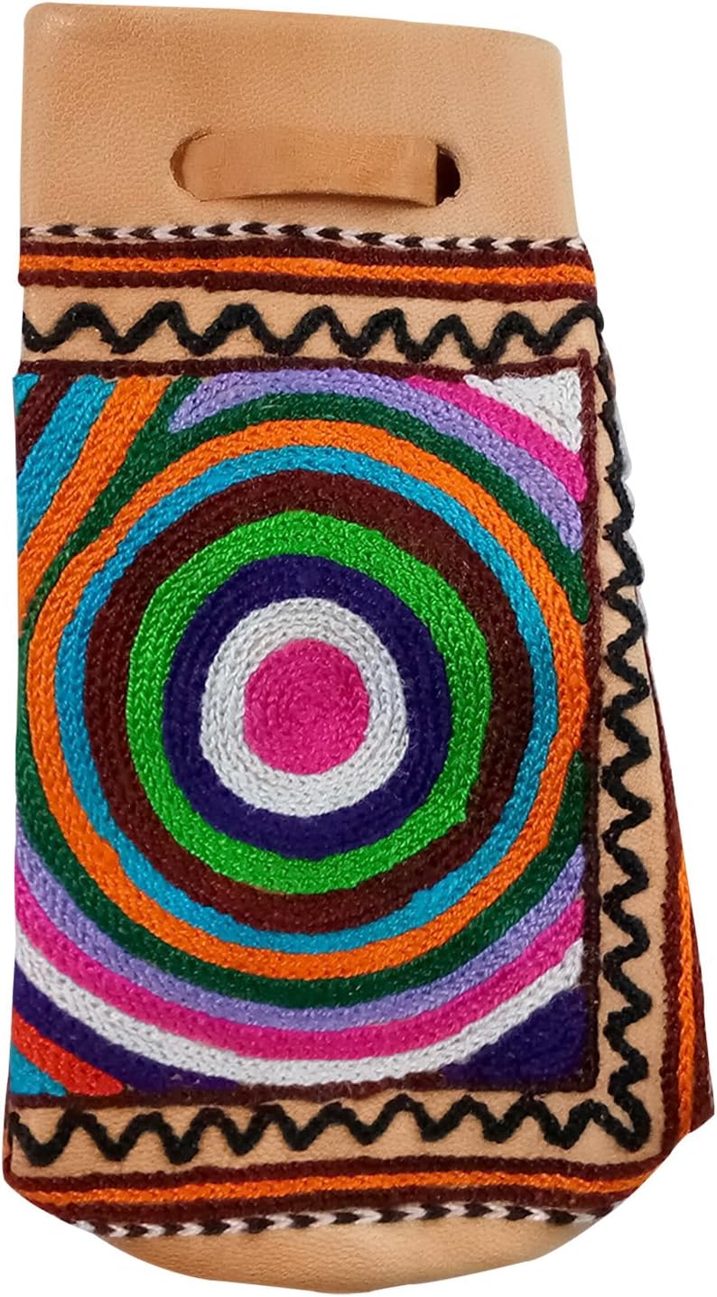 Handicraft Leather Phone Pouch, Smartphone Holder, Mobile Holder, Best Gifting, Made by Awarded Indian Artisan