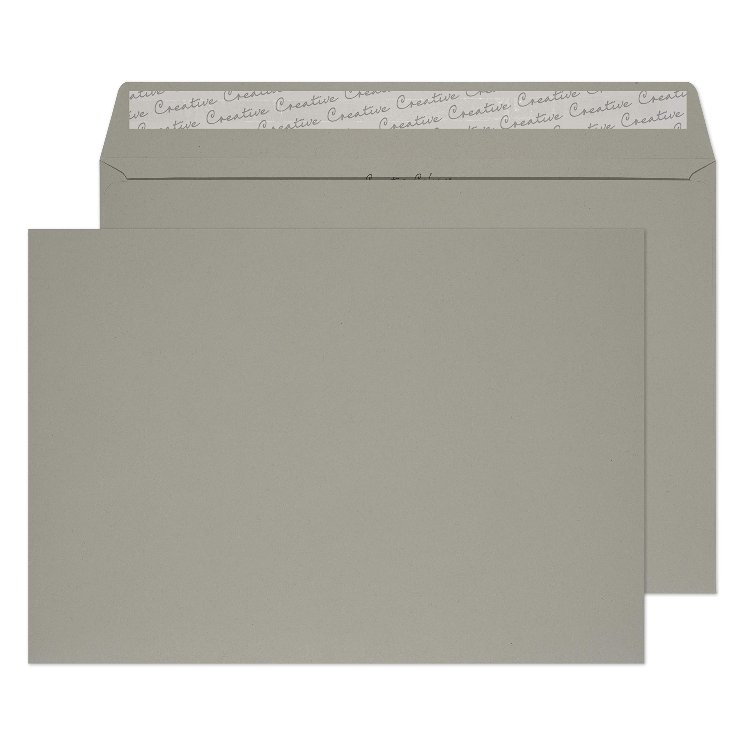 Blake Creative Colour C4 229 x 324 mm 120 gsm Peel & Seal Wallet Envelopes (63425) Storm Grey - Pack of 10