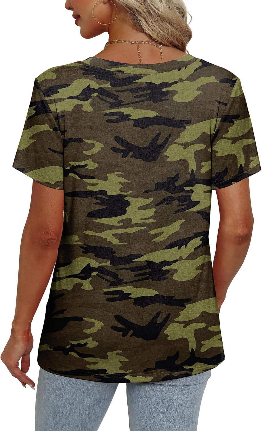 Alaroo Womens Summer Tops 2026 V Neck Short Sleeve Shirts Trendy Dressy Casual Vacation Outfits Printed - Image 4