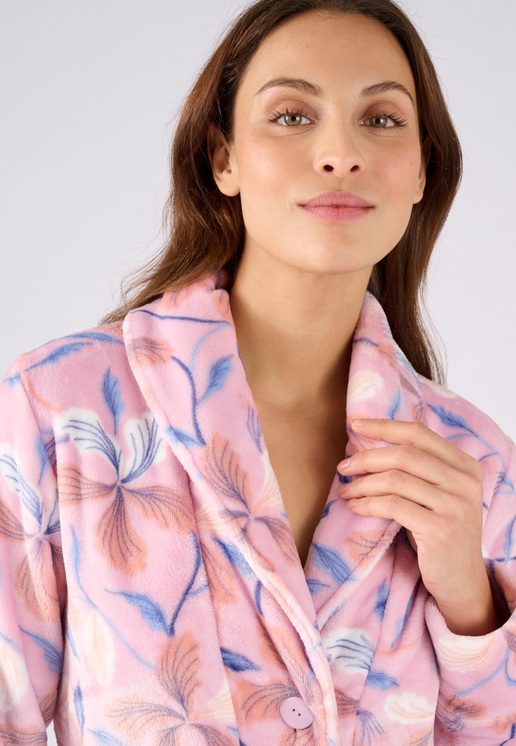 Damart Robe de Chambre Maille Moelleuse Thermolactyl Femme Rose