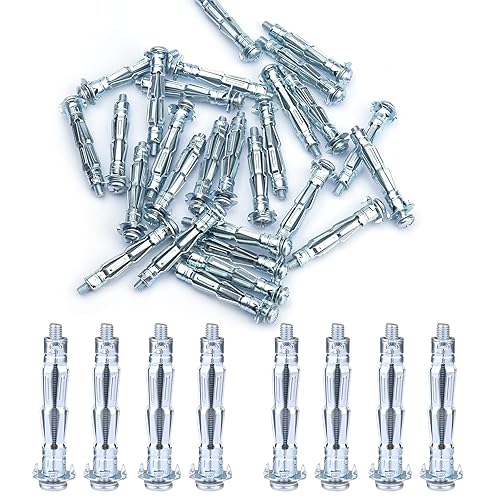 Tornillo de acero chapado en zinc, juego de tornillos de anclaje de pared huecos resistentes, pernos Molly para metal, paneles de yeso, yeso y