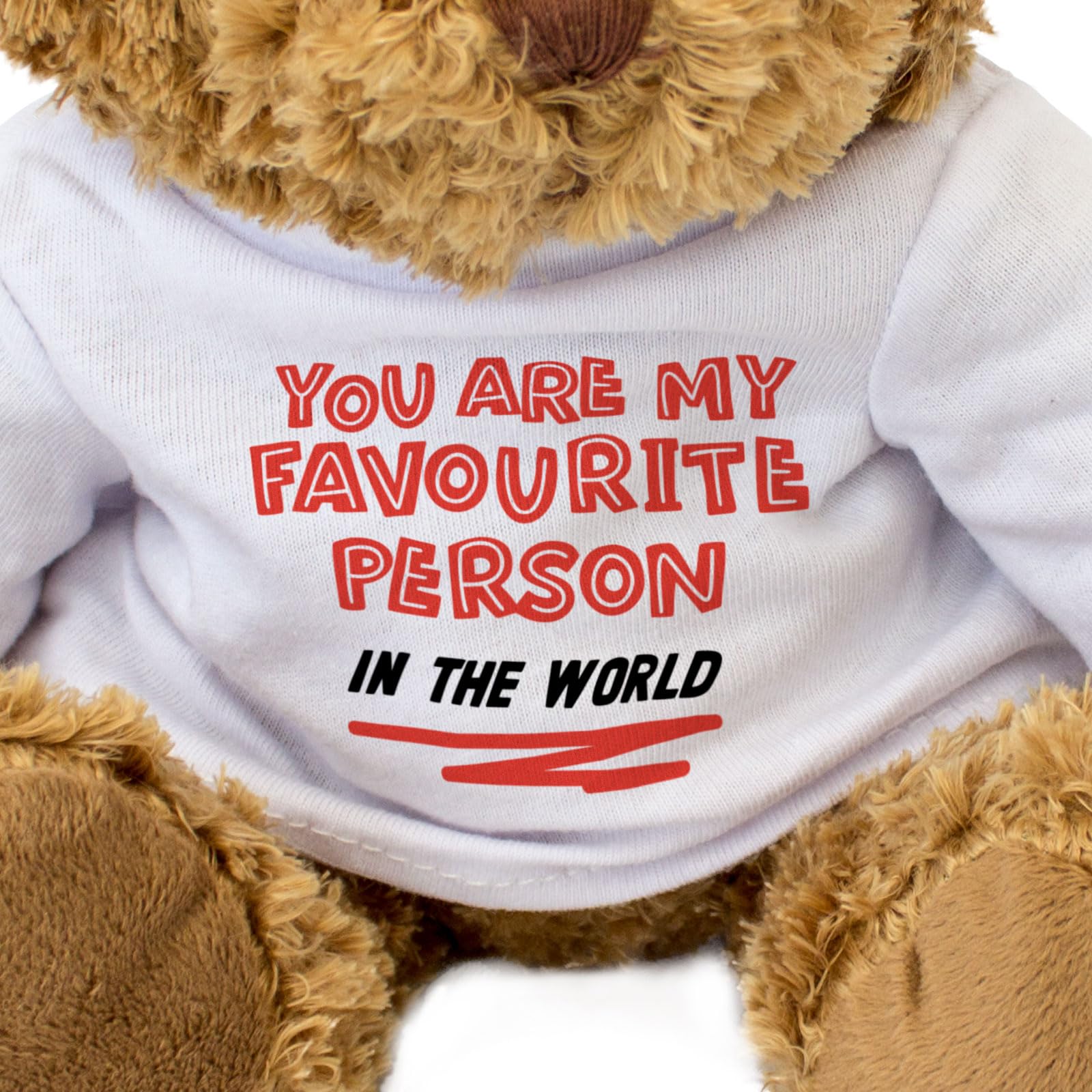 Big Red Egg YOU ARE MY FAVOURITE PERSON IN THE WORLD - Teddy Bear - Cute Soft Cuddly Adorable - Gift Present - Image 3