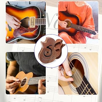 Personalized Guitar Pick Case,Customisable Guitar Pick Holder,Engravable Wooden Guitar Pick Holder,The Perfect Guitar Gift for a Guitar Pick Holder.(Only Guitar Pick case)