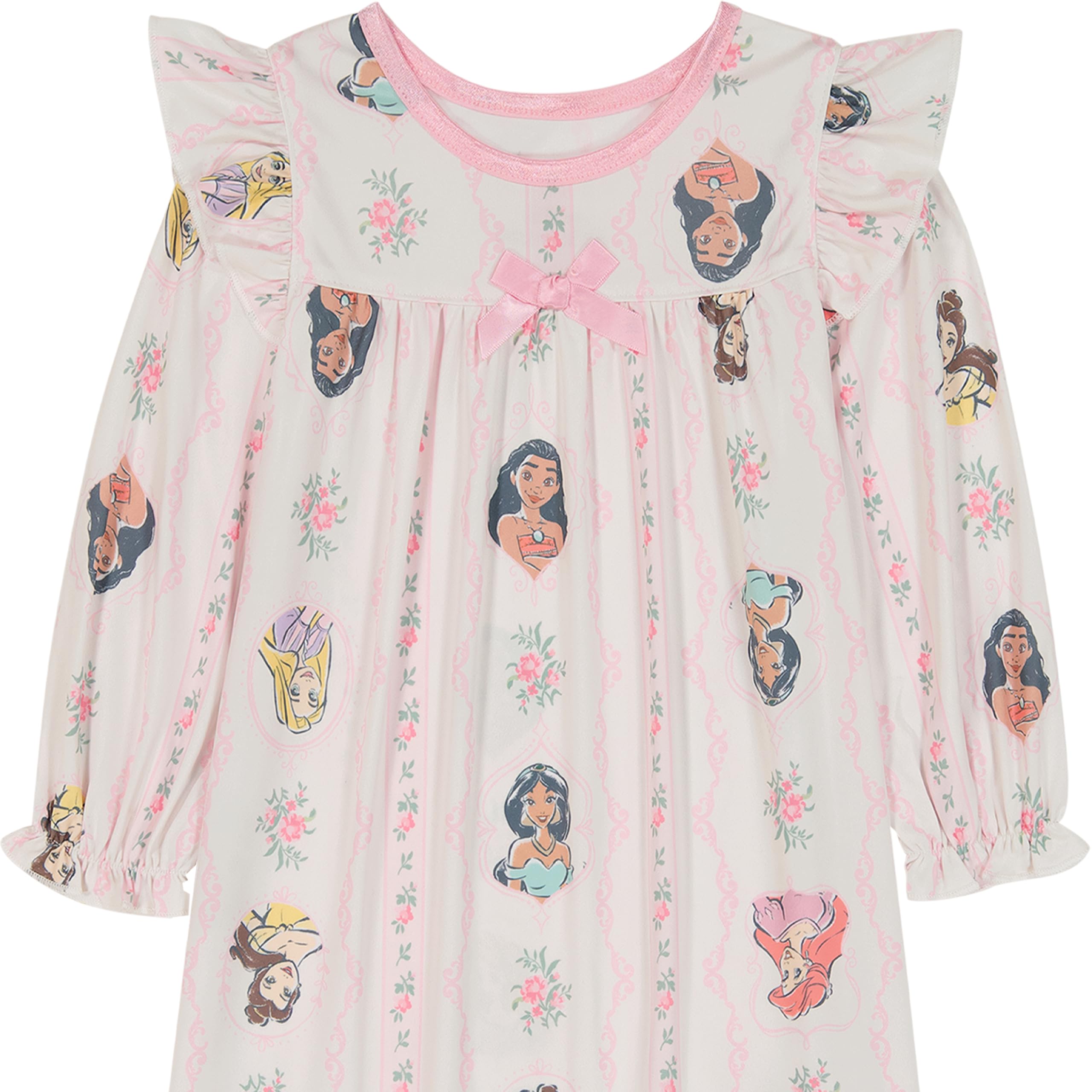 Disney Confezione da 3 camicie da notte da bambina, motivo principesse di Frozen, Minnie, confezione da 8