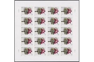 Contemporary Boutonniere Sheet of 20 Forever Postage Wedding Stamps Scott 5457