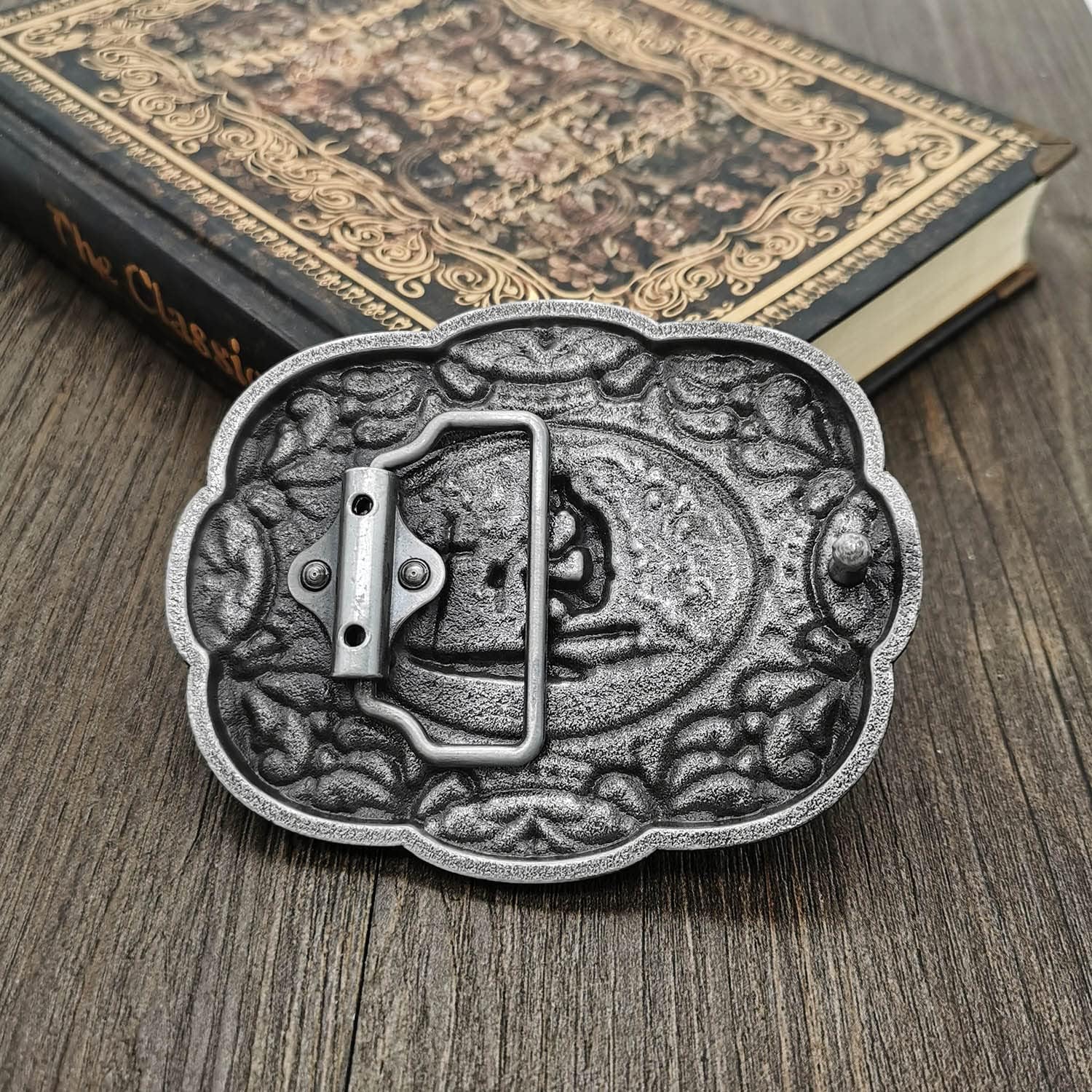 YOQUCOL QUKE Celtic Cross Horse Horseman Religious Belt Buckle for Men American Western Cowboy Belt Buckle - Image 4