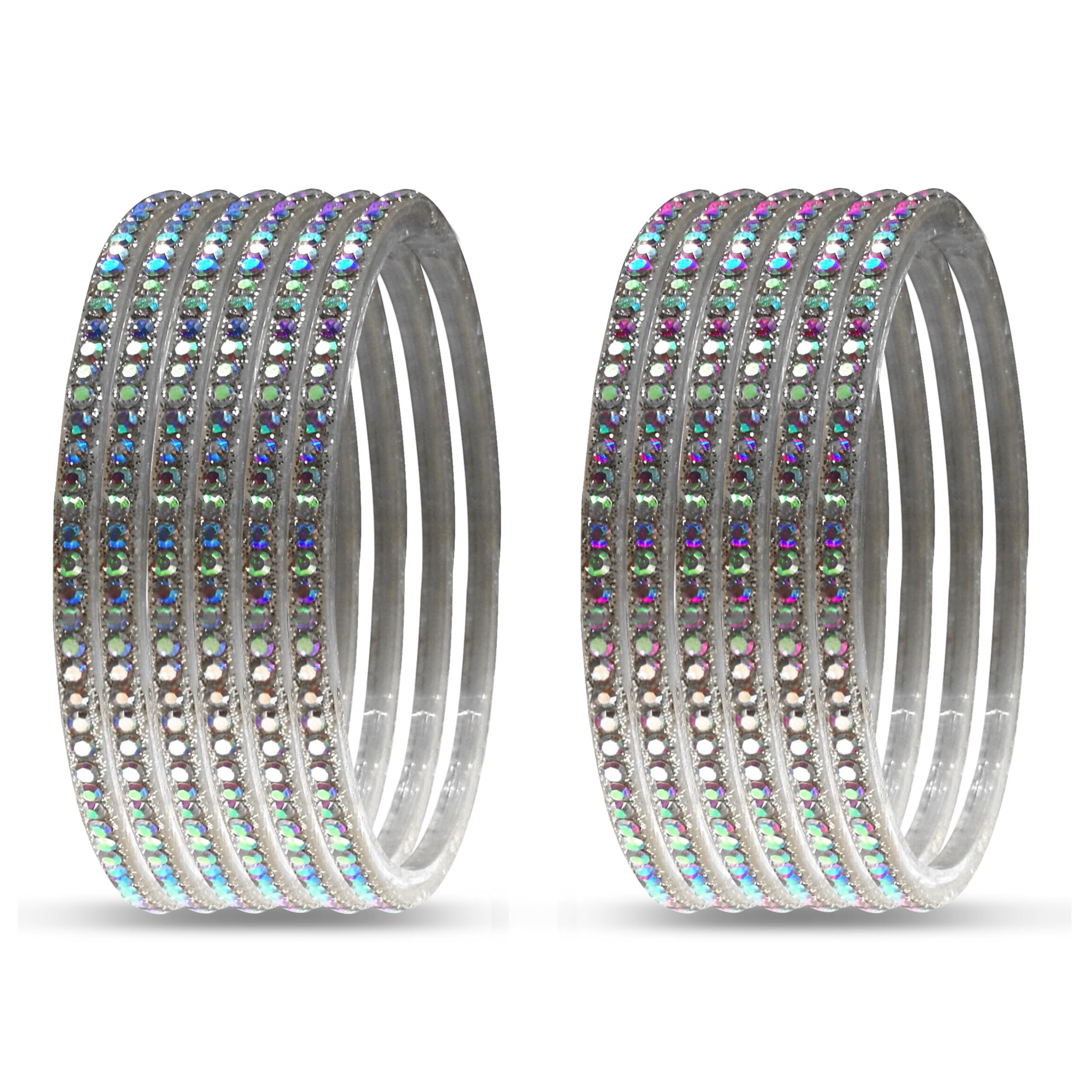Beautiful Glass Glitter Bangle for Girls/Womens (12Pc) (2.4) (B0BTPVXV9L) Amazon Price History, Amazon Price Tracker