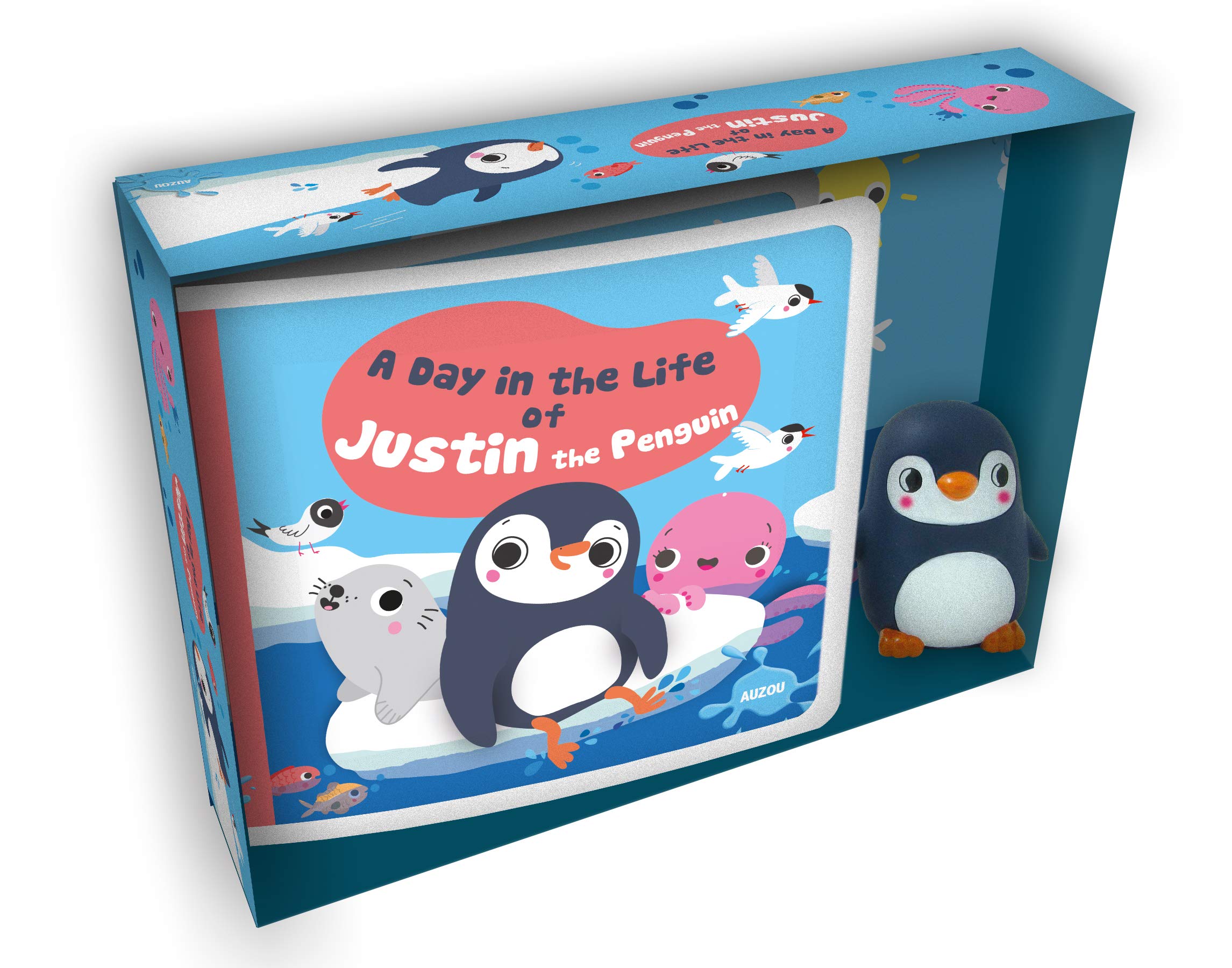 A Day in the Life of Justin the Penguin (box  by Auzou Publishing BOARD BOOK