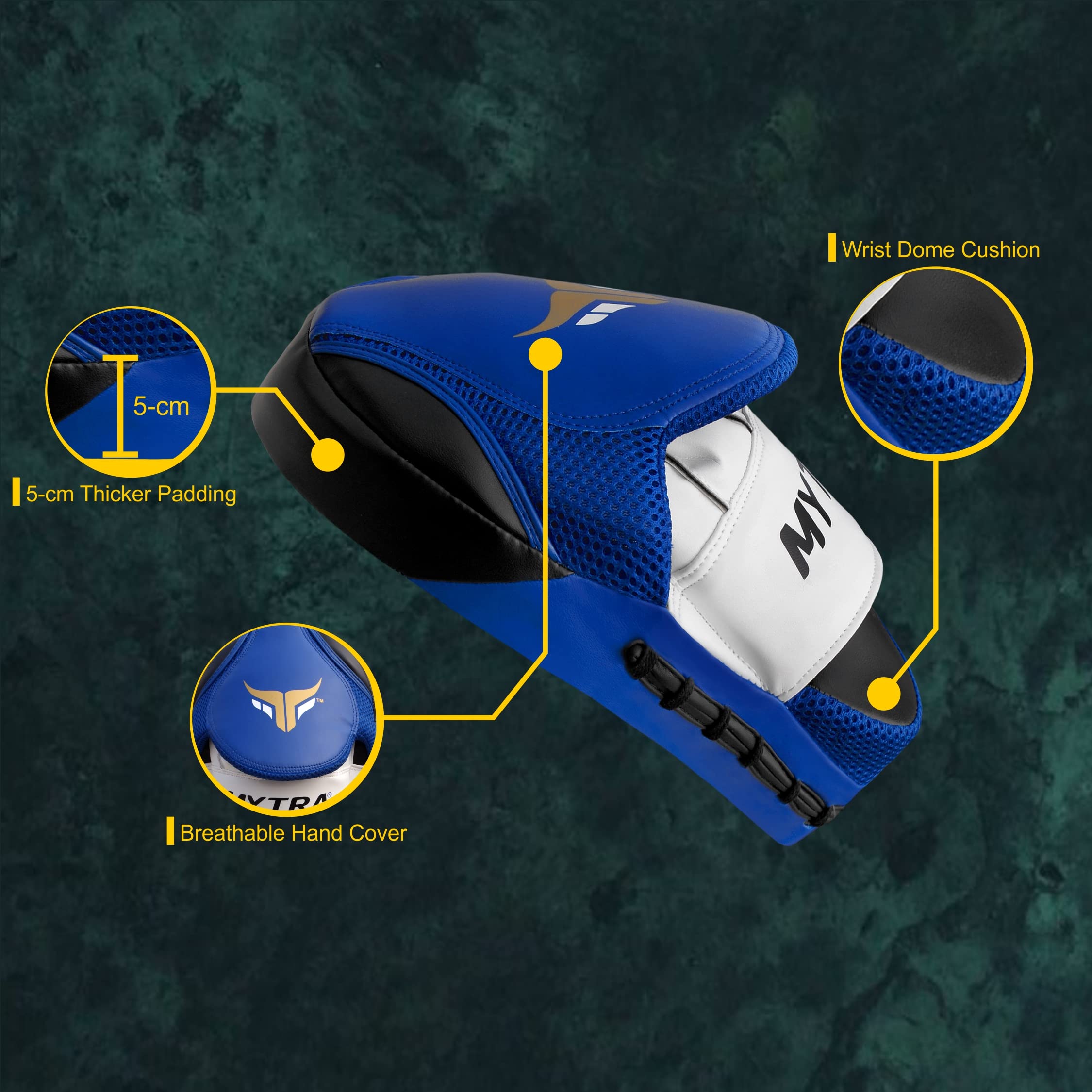 Mytra Fusion Curved colpitori Boxe MMA Muay Thai colpitori per l'allenamento di Karate, Kickboxing e Arti Marziali
