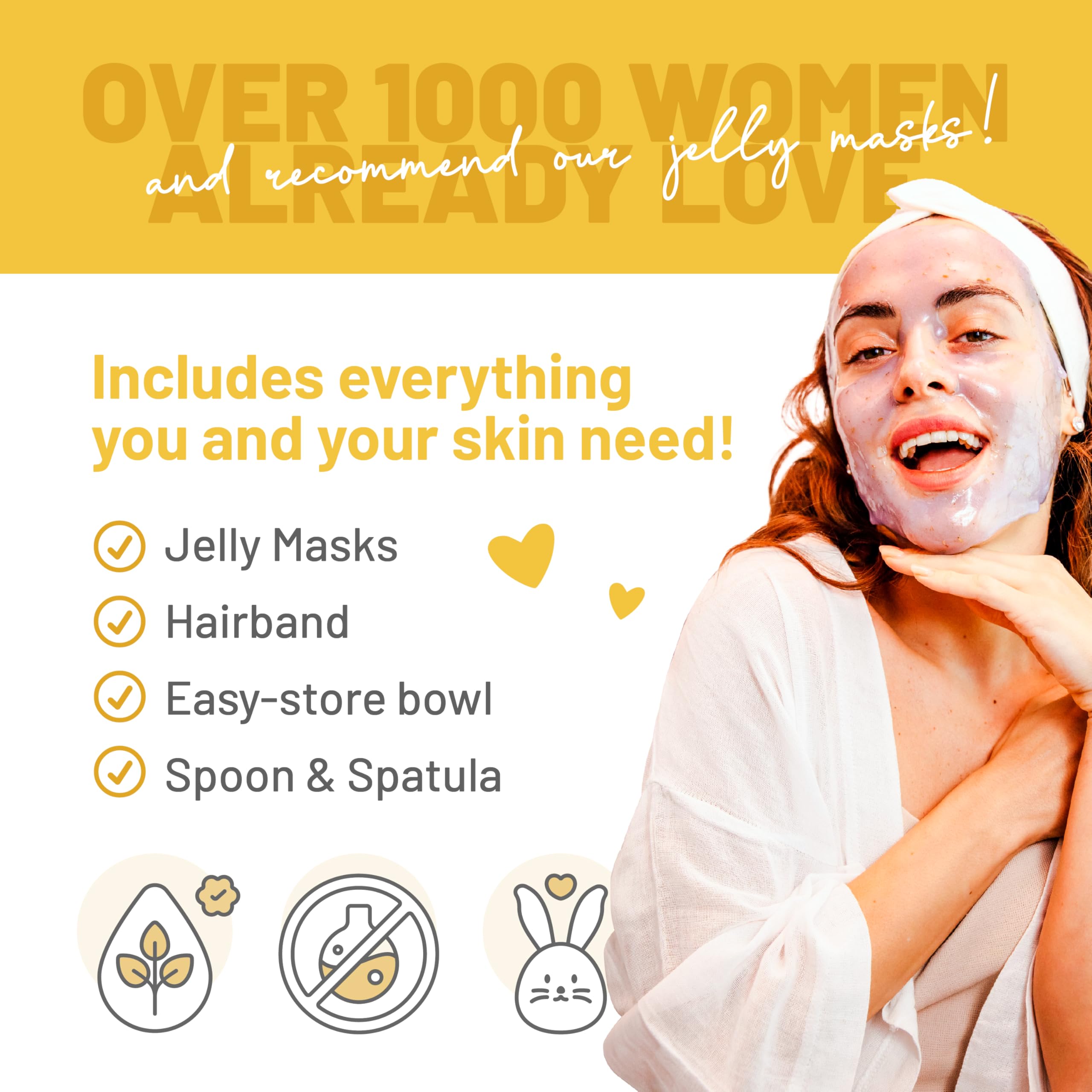 Brüun Peel-Off Jelly Mask Rubber Mask - 5 Treatments (Black Gold Salicylic AC, Red Gold Lactic AC, White Gold Glycolic AC, 24k Gold Mandelic AC, Hyaluronic AC) - 2 Packs of Each