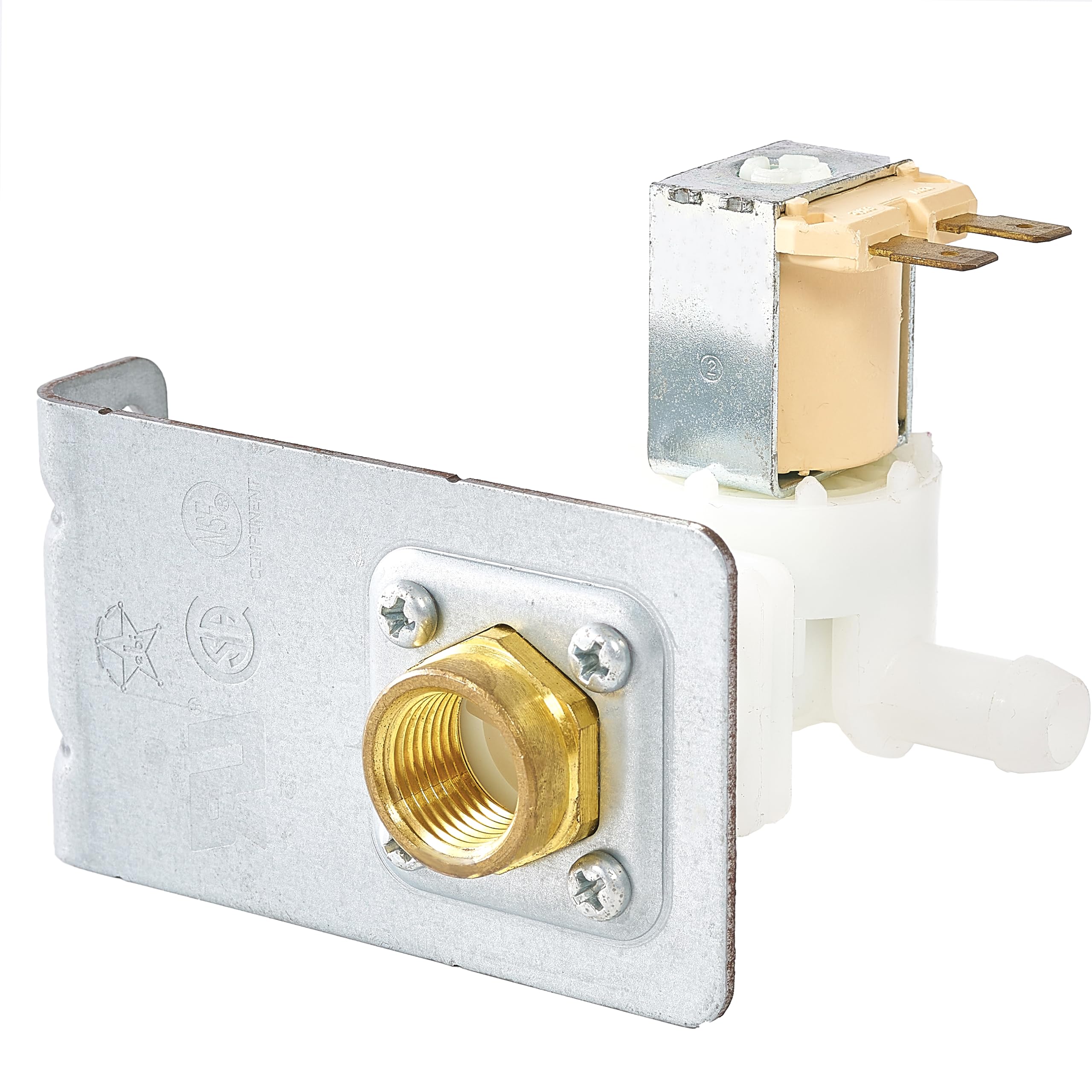 Sunniswi White&Yellow Oem 154637401 / 154843901 Dishwasher Water Inlet Valve Assembly - Compatible With Frigidaire Kenmore Crosley Gibson Westinghouse Tappan Uni Kelvinator