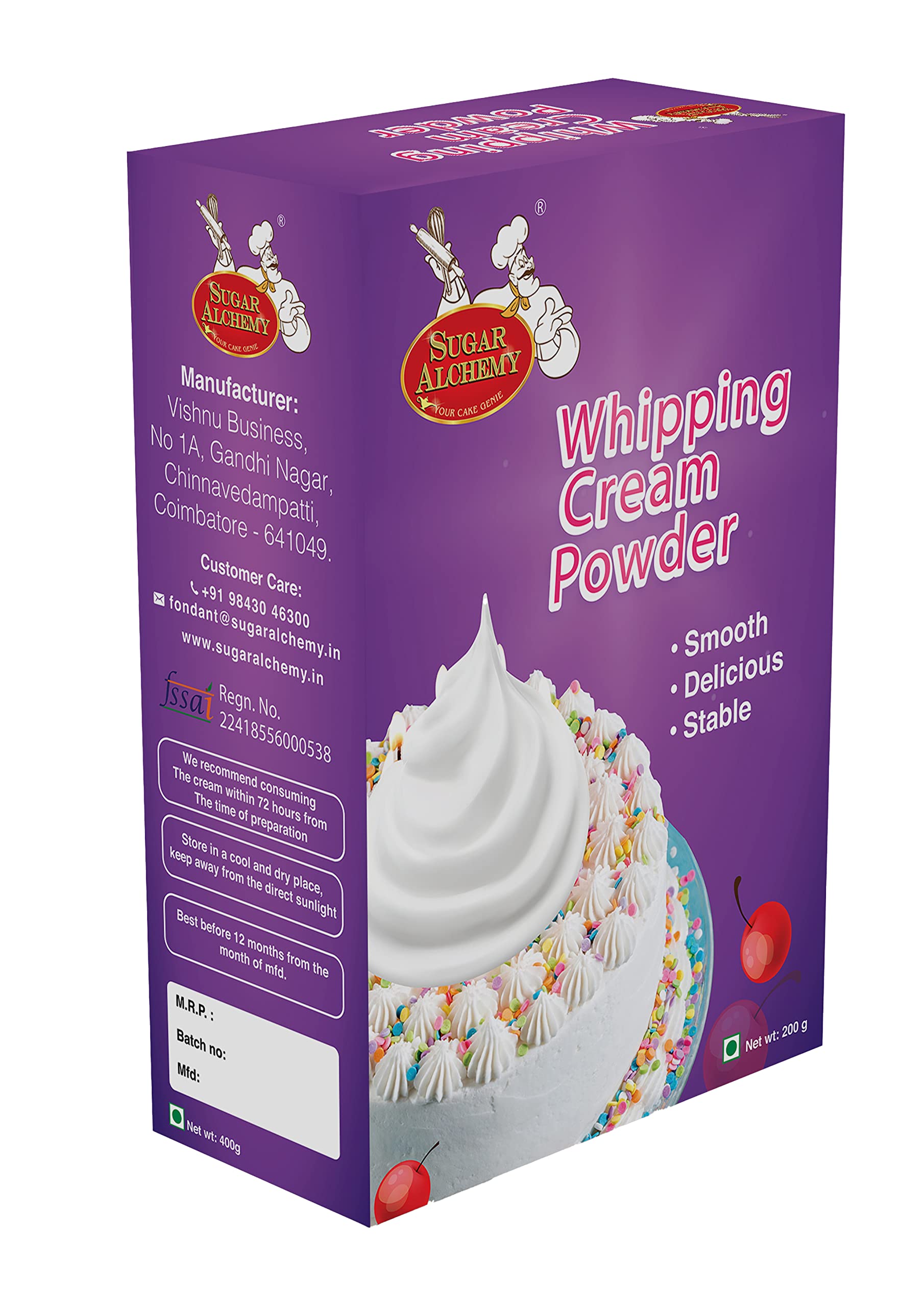 Sugar Alchemy® Whipping Cream Powder 200g (B09VG143P3) Amazon Price History, Amazon Price Tracker