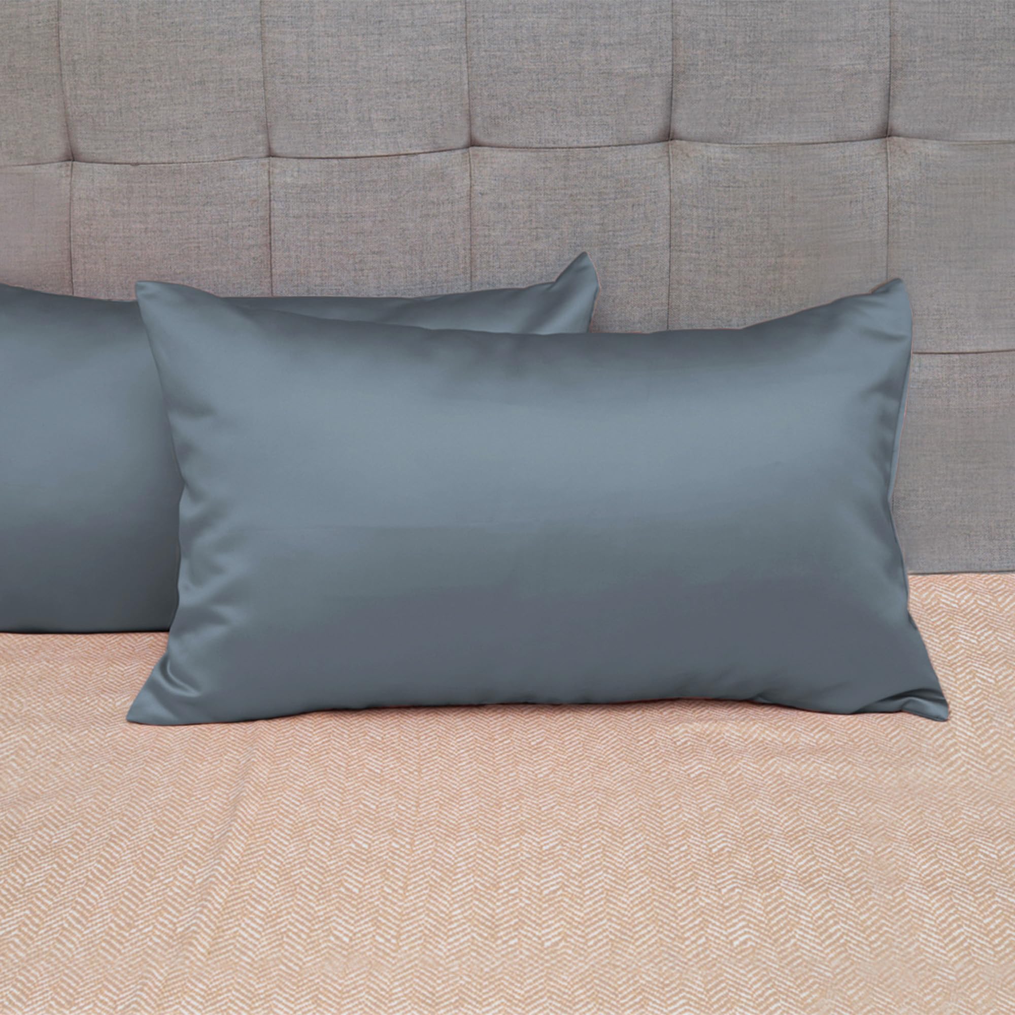 See full amazon price history chart for SleepyCat Satin Fabric Pillow Case with Envelope Closure - Pack of 2 | Wrinkle Free | Machine Washable, Sapphire Blue (Standard Size, 28x18 Inches) SleepyCat Satin Fabric Pillow Case with Envelope Closure - Pack of 2 | Wrinkle Free | Machine Washable, Sapphire Blue (Standard Size, 28x18 Inches) (B0CWZ7L38Z) Amazon Price History, Amazon Price Tracker