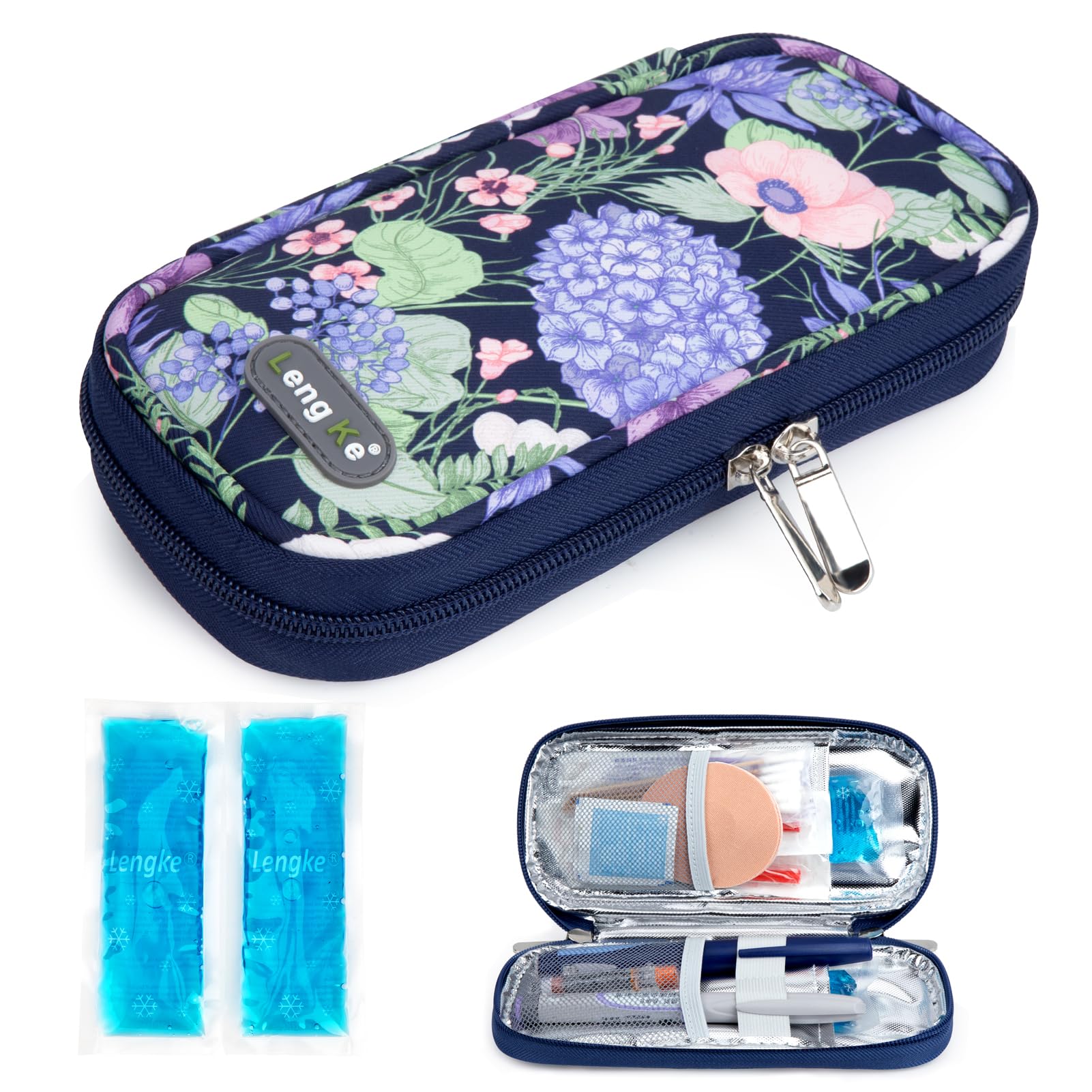 YOUSHARES Insulin Cooler Travel Case, Diabetic Travel Case TSA Approved with 2 Ice Packs for GLP-1, for Ozempic, for Insulin Pens and Insulin Vials for Daily &amp; Travel