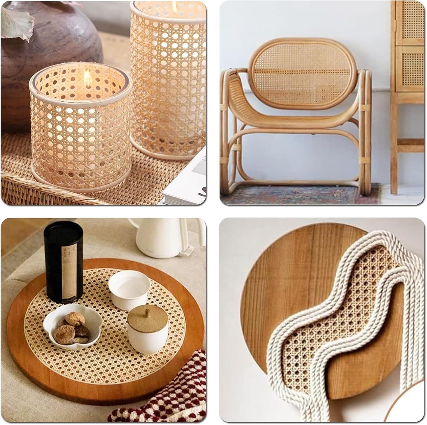 Rattan Rotolo Fettuccia Rattan Intrecciato 40/50/70*100cm Rattan Tessuto A Maglia Aperta In PE Intreccio Viennese Foglio Rattan Per Riparazione Di Sedie Decorazione Mobili Artigianato Fai Da Te(BROWN,