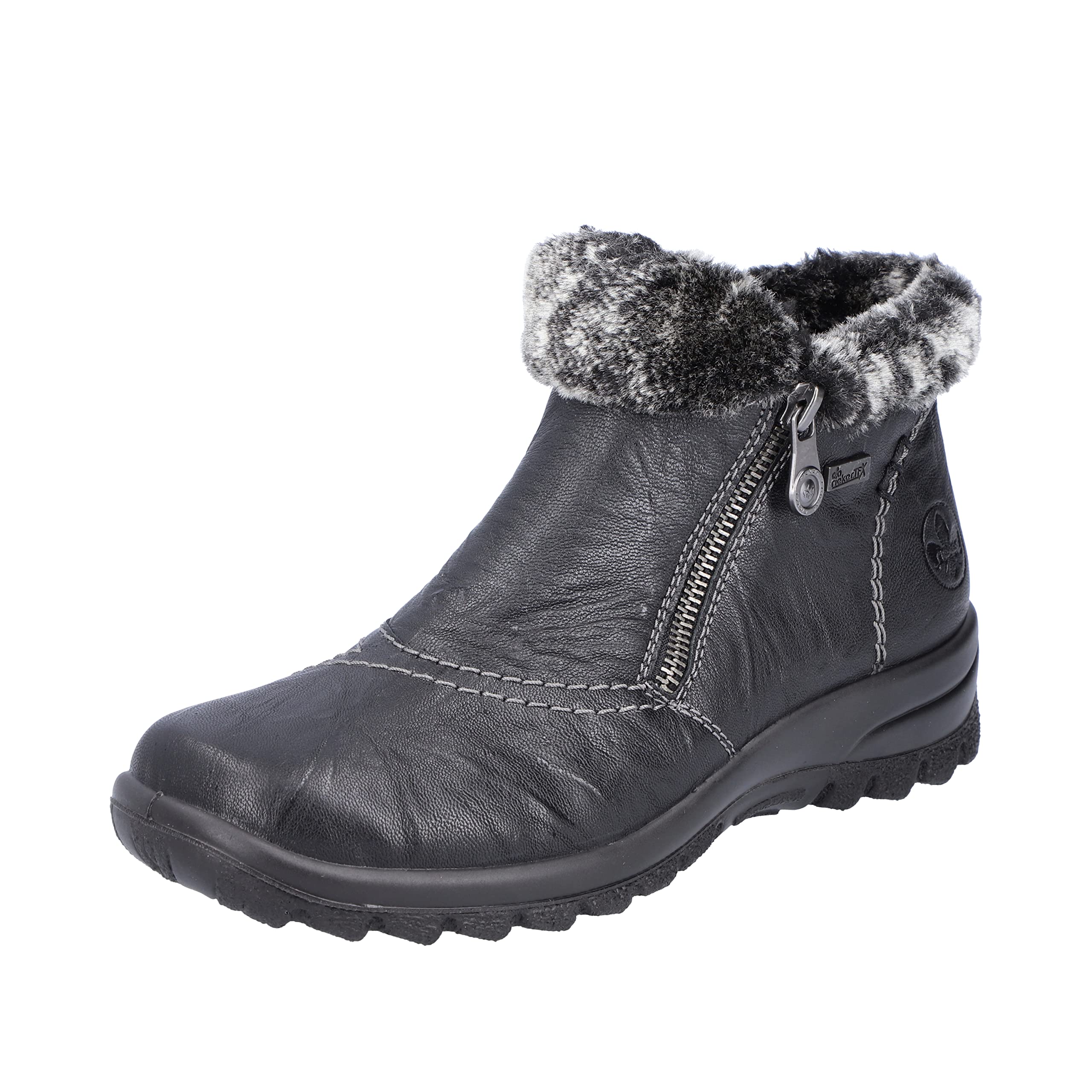 Rieker Women's L7172 Short Boots, black, 3.5 UK