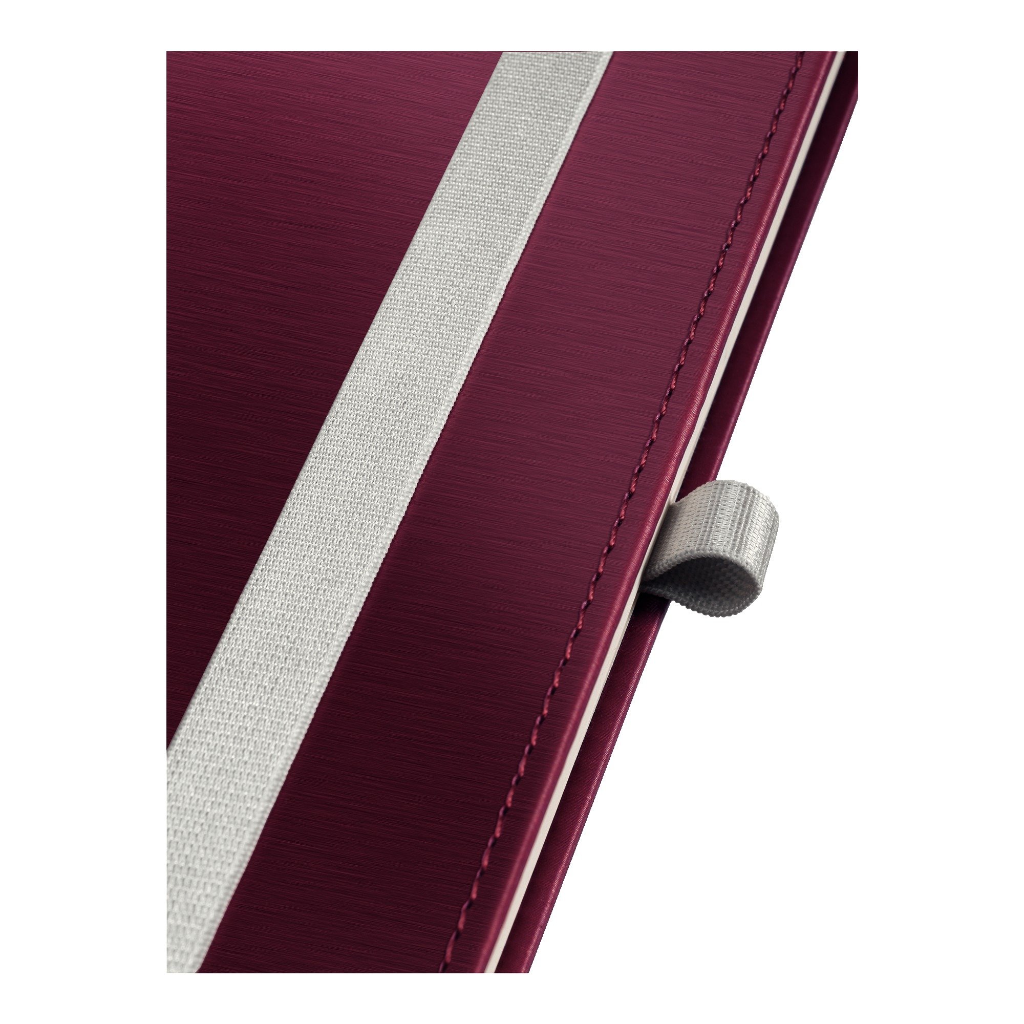 Leitz, Cahier couverture rigide A5 quadrillé, 160 pages 100g/m², Leitz Style, Grenat, 44860028